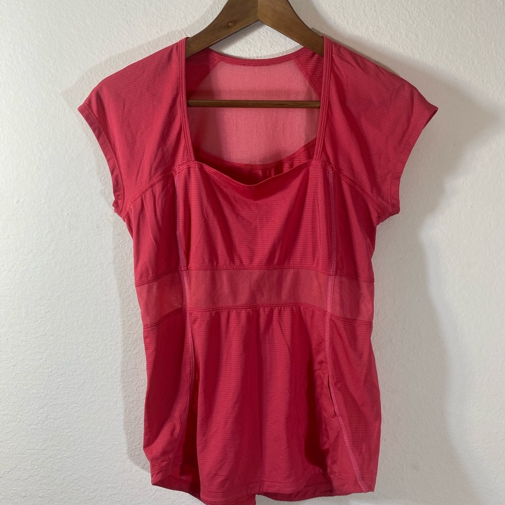 Lululemon Cap Sleeve Square Neck Top
